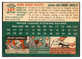 1954 Topps Baseball #107 Duane Pillette Orioles EX-MT 534736