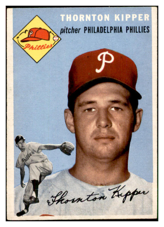 1954 Topps Baseball #108 Thornton Kipper Phillies EX-MT 534737