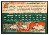 1954 Topps Baseball #108 Thornton Kipper Phillies EX-MT 534737