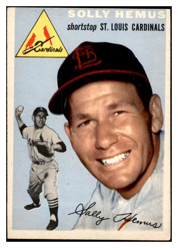 1954 Topps Baseball #117 Solly Hemus Cardinals EX-MT 534745