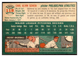 1954 Topps Baseball #118 Carl Scheib A's EX-MT 534746