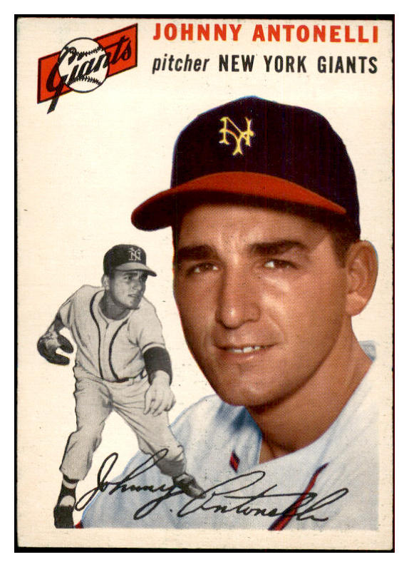 1954 Topps Baseball #119 Johnny Antonelli Giants EX-MT 534747