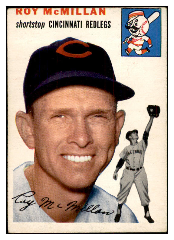 1954 Topps Baseball #120 Roy McMillan Reds EX 534748