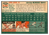 1954 Topps Baseball #122 Johnny Logan Braves EX-MT 534749