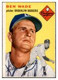 1954 Topps Baseball #126 Ben Wade Dodgers EX-MT 534753