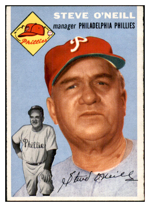 1954 Topps Baseball #127 Steve O'Neill Phillies EX-MT 534754
