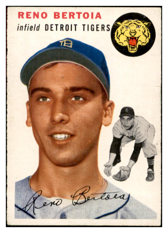 1954 Topps Baseball #131 Reno Bertoia Tigers EX-MT 534756