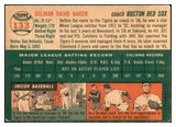 1954 Topps Baseball #133 Del Baker Red Sox EX-MT 534757