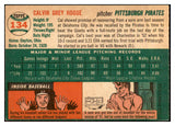 1954 Topps Baseball #134 Cal Hogue Pirates EX-MT 534758
