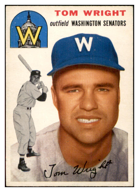 1954 Topps Baseball #140 Tom Wright Senators EX-MT 534762