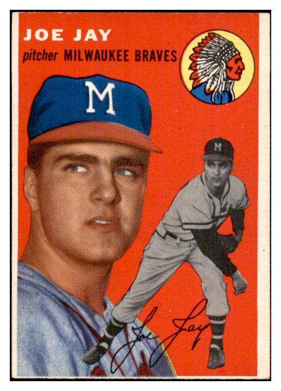 1954 Topps Baseball #141 Joe Jay Braves EX-MT 534763