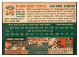 1954 Topps Baseball #143 Rollie Hemsley A's EX-MT 534765