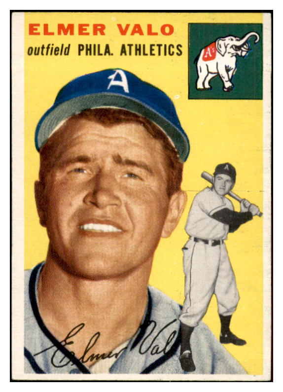 1954 Topps Baseball #145 Elmer Valo A's EX-MT 534767