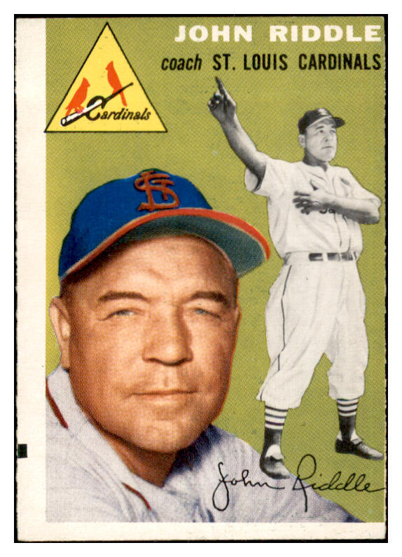 1954 Topps Baseball #147 Johnny Riddle Cardinals EX 534769