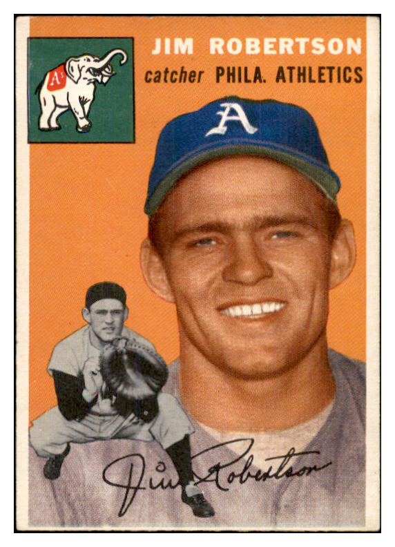 1954 Topps Baseball #149 Jim Robertson A's EX-MT 534771