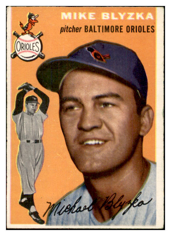 1954 Topps Baseball #152 Mike Blyzka Orioles EX 534774