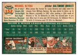 1954 Topps Baseball #152 Mike Blyzka Orioles EX 534774