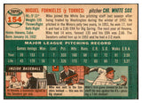 1954 Topps Baseball #154 Mike Fornieles White Sox EX 534776