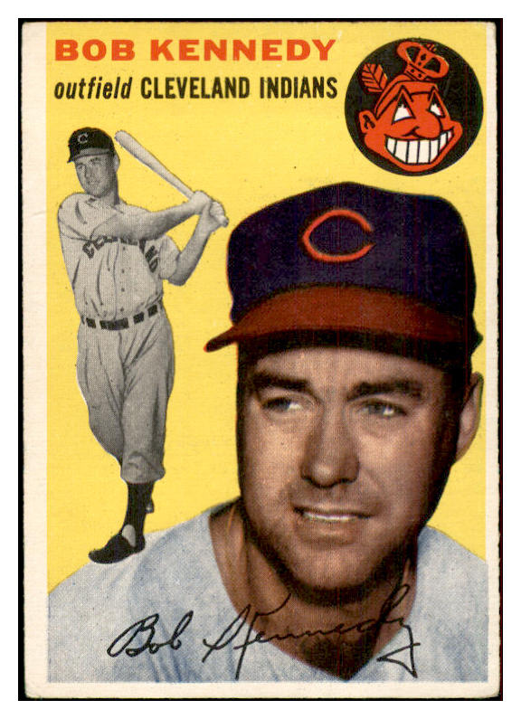 1954 Topps Baseball #155 Bob Kennedy Indians EX 534777