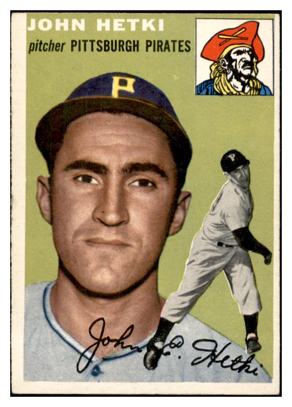 1954 Topps Baseball #161 John Hetki Pirates EX-MT 534781