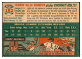 1954 Topps Baseball #162 Herman Wehmeier Reds EX 534782