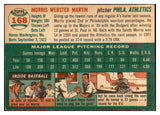 1954 Topps Baseball #168 Morrie Martin A's EX-MT 534785