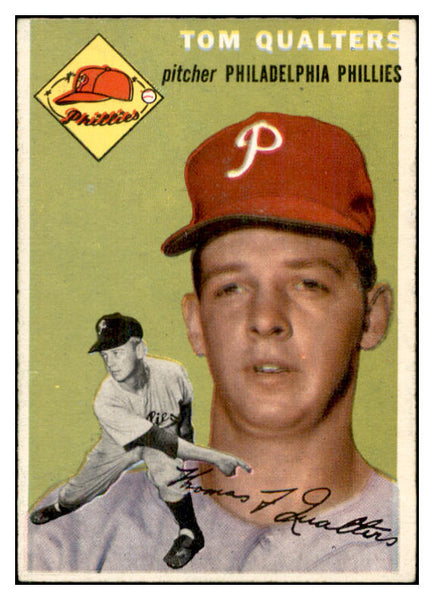 1954 Topps Baseball #174 Tom Qualters Phillies EX-MT 534787