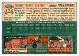 1954 Topps Baseball #174 Tom Qualters Phillies EX-MT 534787