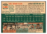1954 Topps Baseball #186 Karl Olson Red Sox EX-MT 534790
