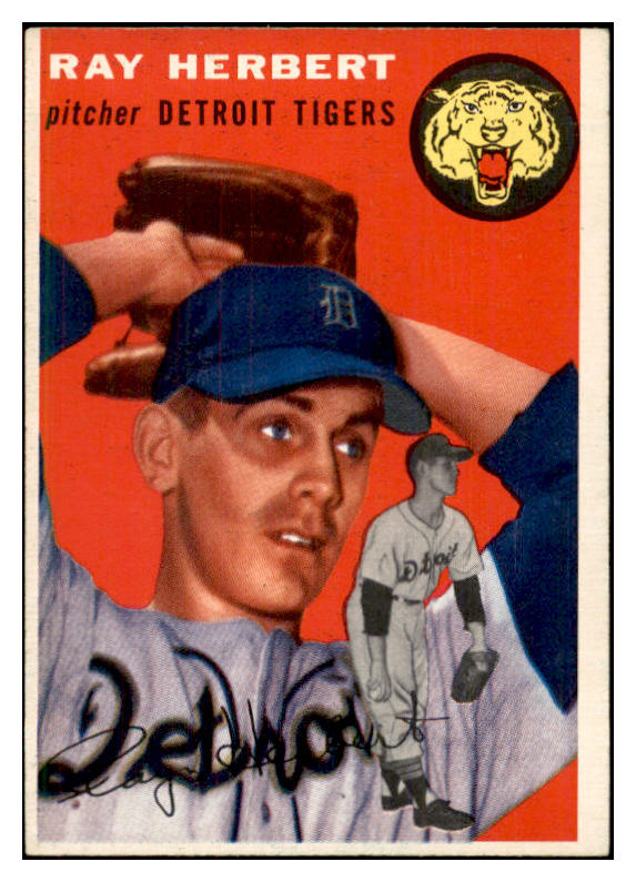 1954 Topps Baseball #190 Ray Herbert Tigers EX-MT 534792