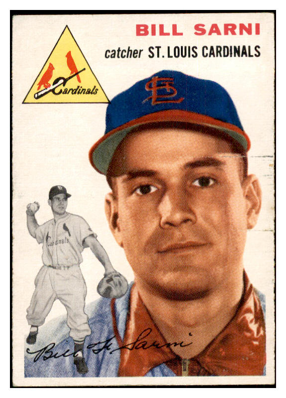 1954 Topps Baseball #194 Bill Sarni Cardinals EX-MT 534793