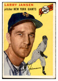 1954 Topps Baseball #200 Larry Jansen Giants EX 534795
