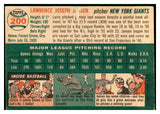 1954 Topps Baseball #200 Larry Jansen Giants EX 534795