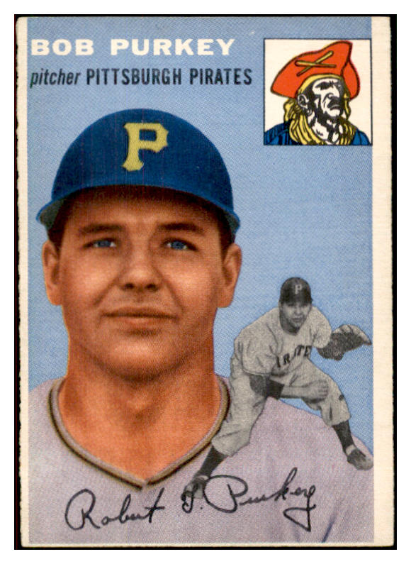 1954 Topps Baseball #202 Bob Purkey Pirates EX-MT 534796
