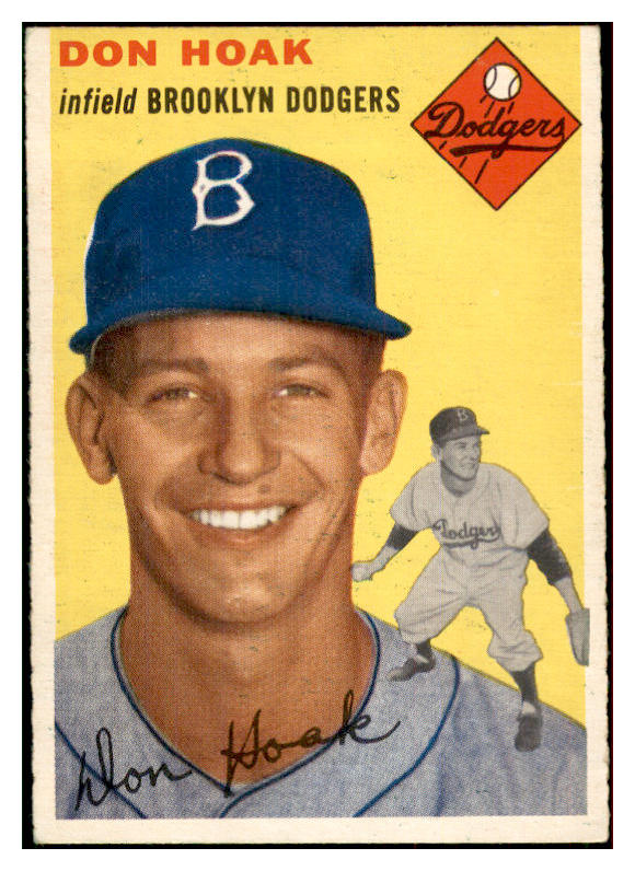 1954 Topps Baseball #211 Don Hoak Dodgers EX-MT 534799