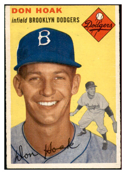 1954 Topps Baseball #211 Don Hoak Dodgers EX-MT 534799