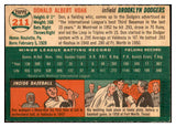 1954 Topps Baseball #211 Don Hoak Dodgers EX-MT 534799