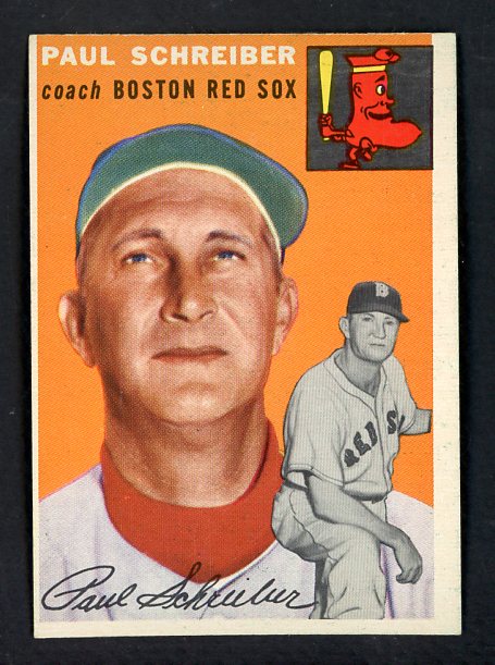 1954 Topps Baseball #217 Paul Schreiber Red Sox EX-MT 534801