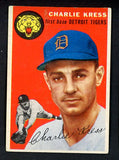 1954 Topps Baseball #219 Charlie Kress Tigers EX 534802