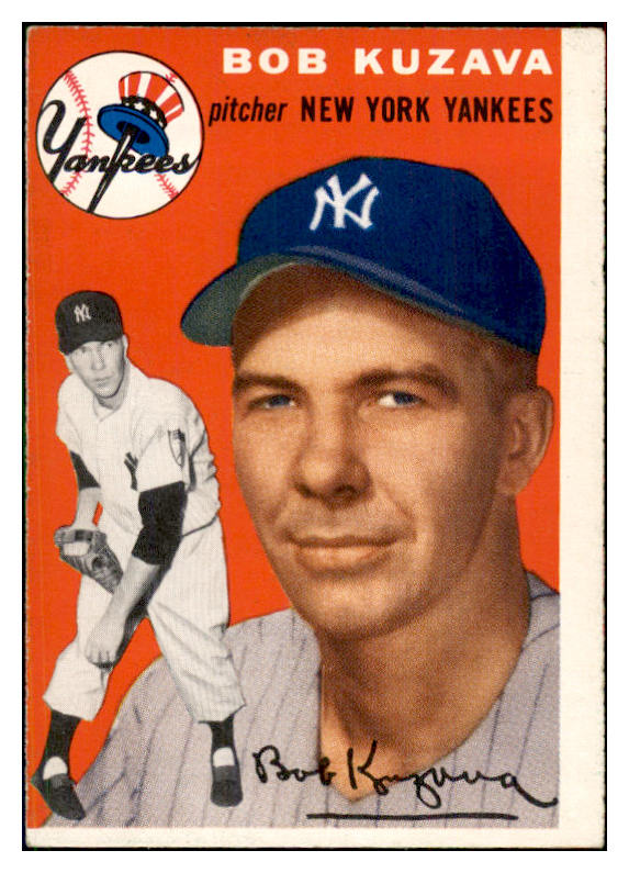 1954 Topps Baseball #230 Bob Kuzava Yankees EX 534810