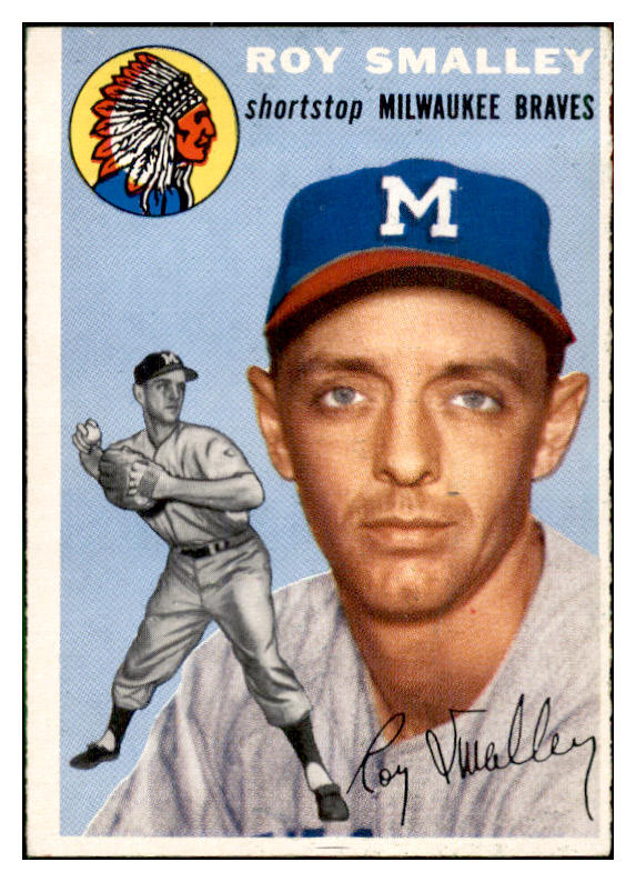 1954 Topps Baseball #231 Roy Smalley Braves EX-MT 534811
