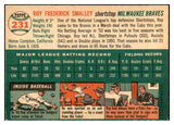 1954 Topps Baseball #231 Roy Smalley Braves EX-MT 534811