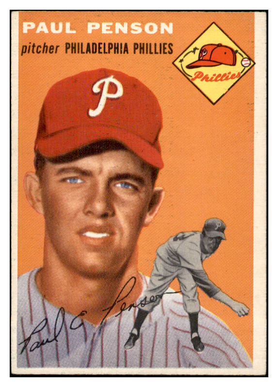 1954 Topps Baseball #236 Paul Penson Phillies EX-MT 534815