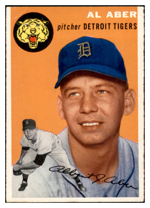 1954 Topps Baseball #238 Al Aber Tigers EX-MT 534817