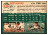 1954 Topps Baseball #238 Al Aber Tigers EX-MT 534817