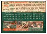 1954 Topps Baseball #242 Curt Roberts Pirates EX-MT 534820