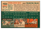 1954 Topps Baseball #247 Eddie Mayo Phillies EX-MT 534824