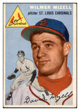 1954 Topps Baseball #249 Wilmer Mizell Cardinals EX-MT 534826