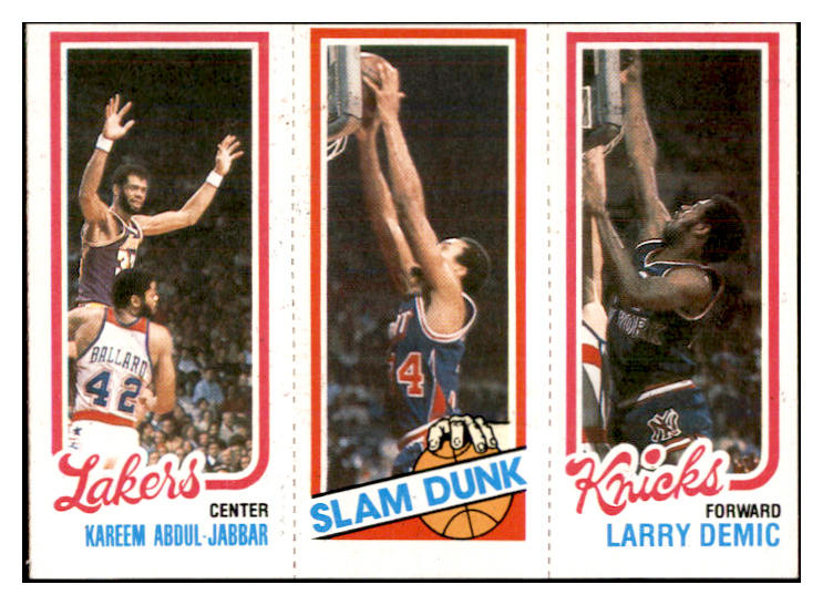 1980 Topps #135/253/167 Kareem Abdul Jabbar Lakers NR-MT 534829