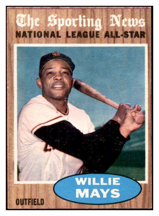 1962 Topps Baseball #395 Willie Mays A.S. Giants NR-MT 534831